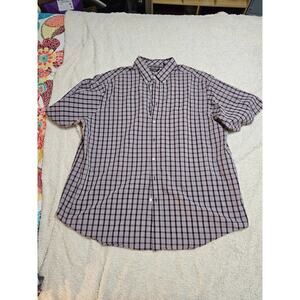 Mens short sleeved button up shirt
